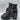 MIA Black Annamaria Lace Up Buckle Accent Heeled Ankle Combat Boots Size 7.5 M - Ufashion