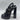 YSL Saint Laurent Platz 105 Leather Buckle Sandals Black Platform Size 37.5 - Very Good - Ufashion