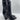 Saint Laurent Liz Black Leather  Cone-Heel Boots Women's Pointed Toe Size 37 - Very Good