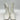 Journee Collection Women’s Haylinn  Matte White Heeled Boots Side Zip Size 6.5 - Very Good - Ufashion