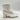 Journee Collection Women’s Haylinn  Matte White Heeled Boots Side Zip Size 6.5 - Very Good - Ufashion