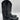 Men’s Justin Boots Buck Black Leather Pull On  Cowboy Boots Size 8.5D - Very Good - Ufashion