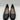 Clarks Women's  Flores Tulip Slip-On Wedge Heels in Black Leather Size 7.5 M - Very Good - Ufashion