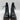 PATRIZIA Women's AHANA Sleek Leather Ankle Side Zip Black Booties Size 41 - Very Good - Ufashion