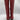 Crown Vintage Sila Western Boot Tall Knee High Women's Red Leather Size 7W WC - Very Good - Ufashion
