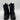 B.O.C. Carter Combat Shiny Lace Up Side Zip Faux Leather Boots Size 7 W - Very Good - Ufashion