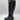 Ninety Union London Tall Croco Printed High Heel Gold Tip Black Size 6 - Very Good - Ufashion