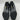 Ninety Union London Tall Croco Printed High Heel Gold Tip Black Size 6 - Very Good - Ufashion