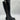 Ninety Union London Tall Croco Printed High Heel Gold Tip Black Size 6 - Very Good - Ufashion