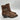 Crown Vintage Kilon Western Brown Leather Bootie Women's Size 6M/36.5 - Very Good