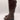 EuroSoft MAYNARD Brown  Side Zip Block Heel Knee High Boots Size 7 - Very Good - Ufashion
